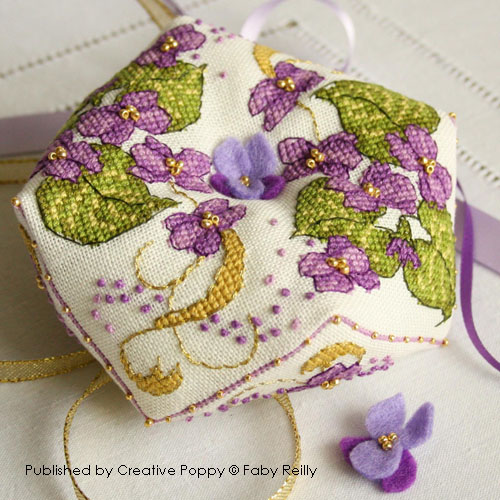 More flower patterns to cross stitch by Faby Reilly